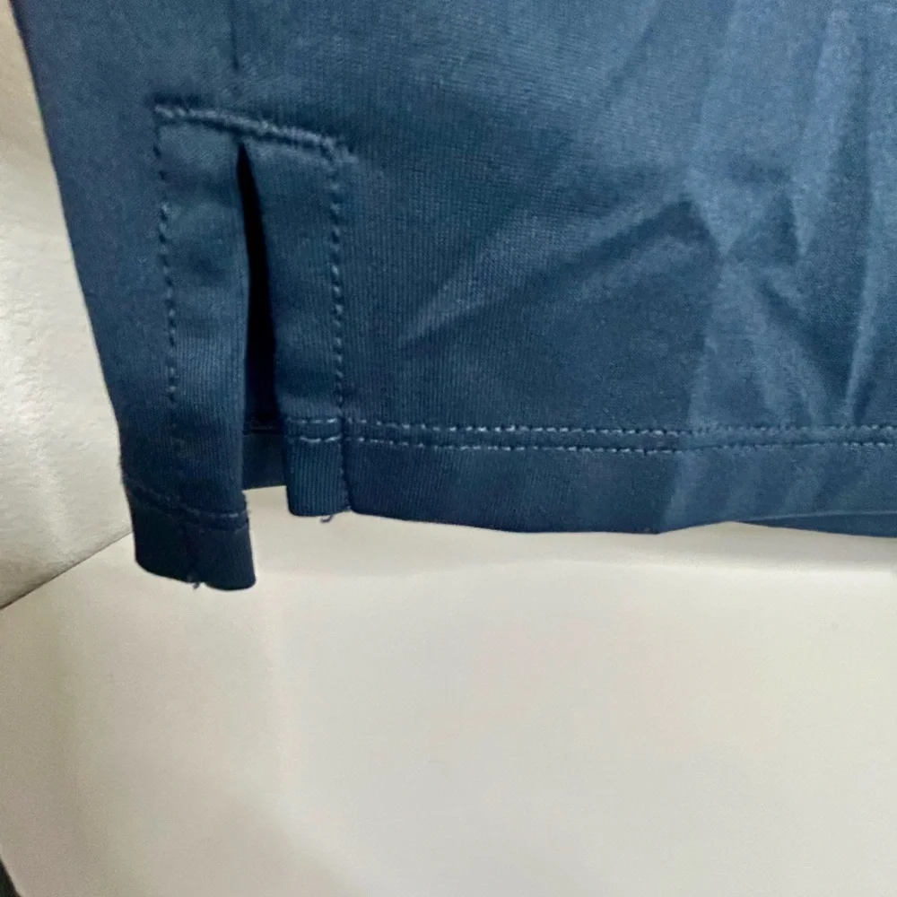 All in Motion Men's Navy Striped Polo Shirt, Size Large - Picture 12 of 13